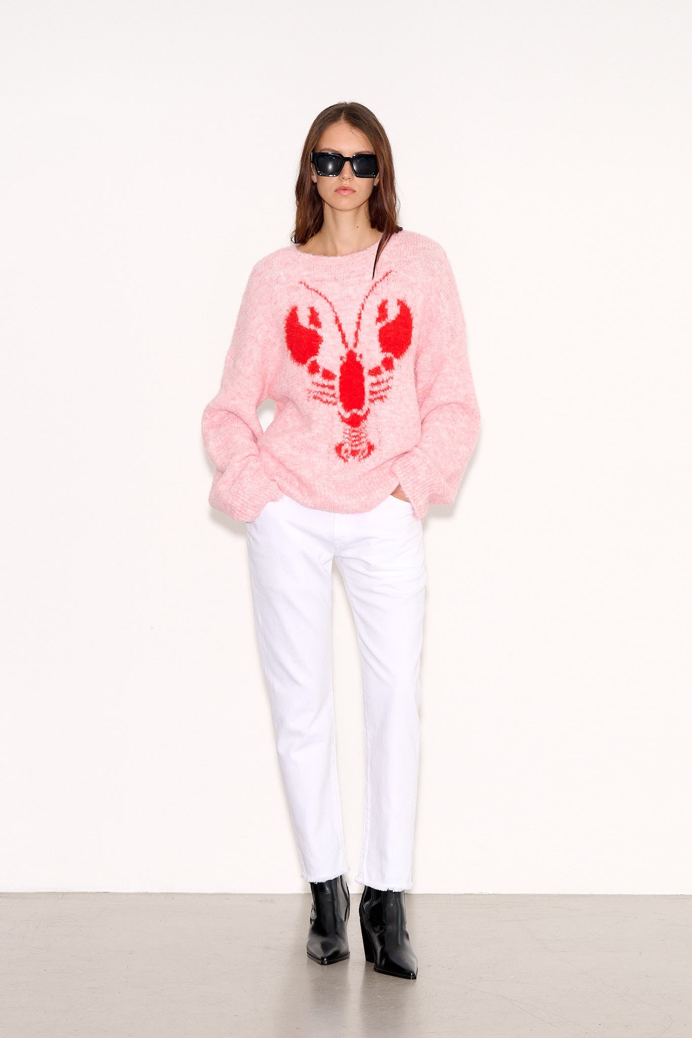 Pull ample P - LOBSTY PINK MELANGE - School Rag