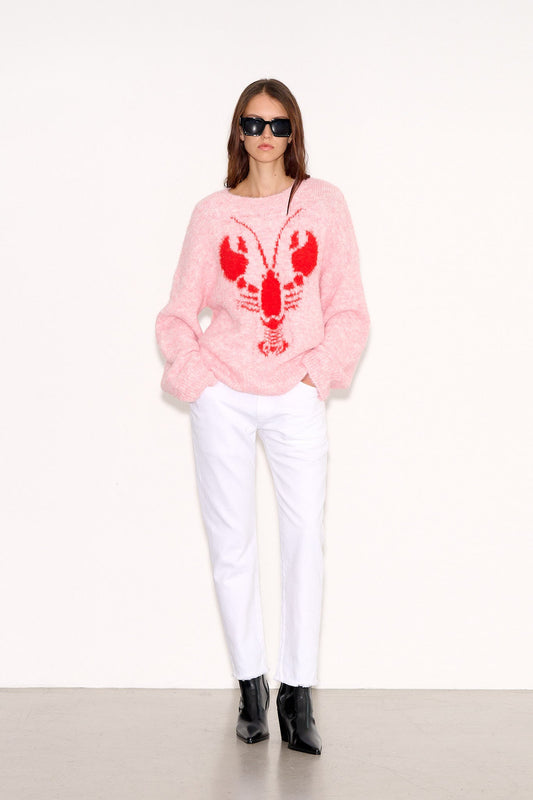 Achat Pull ample P - LOBSTY PINK MELANGE - School Rag
