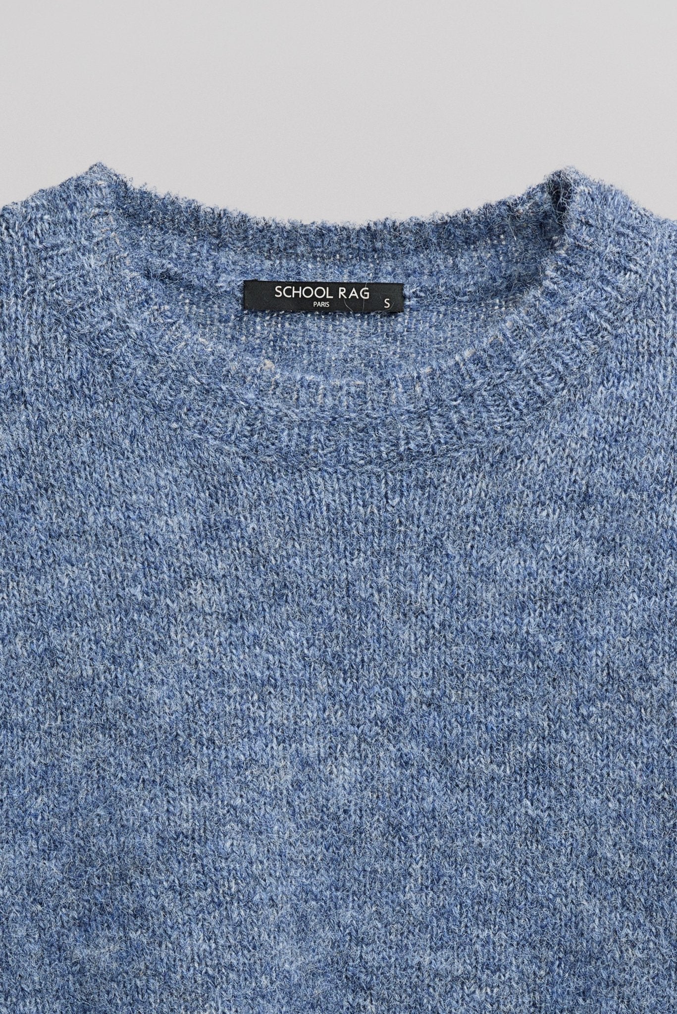 Pull ample P - LOWY BLUE JEANS MELANGE - School Rag