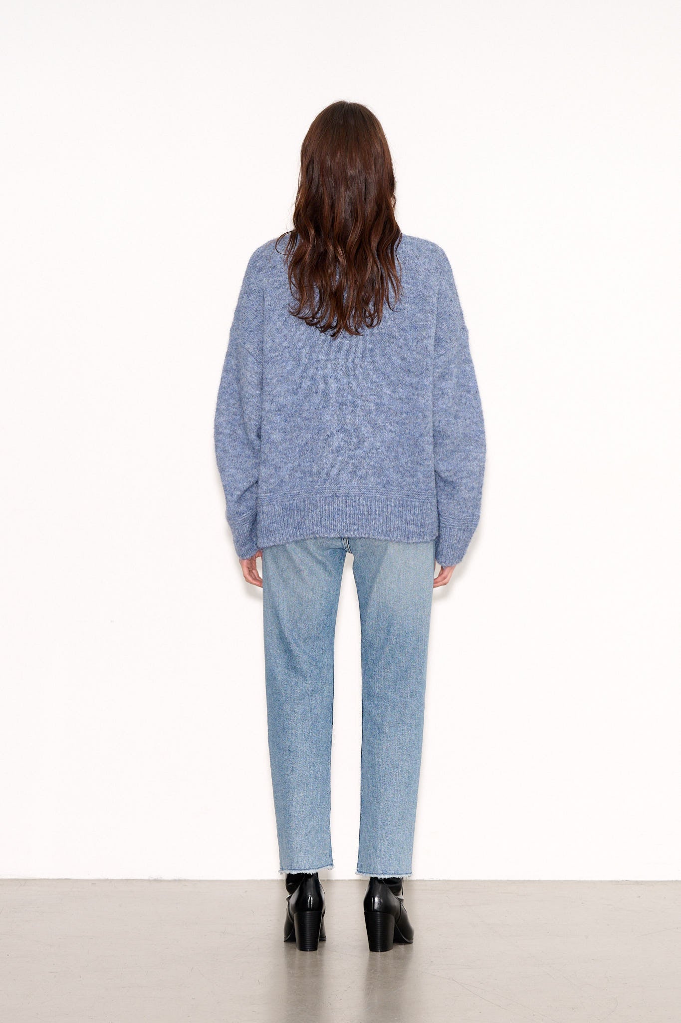 Pull ample P - LOWY BLUE JEANS MELANGE - School Rag