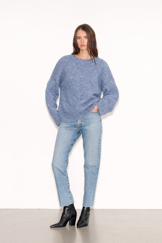 Achat Pull ample P - LOWY BLUE JEANS MELANGE - School Rag
