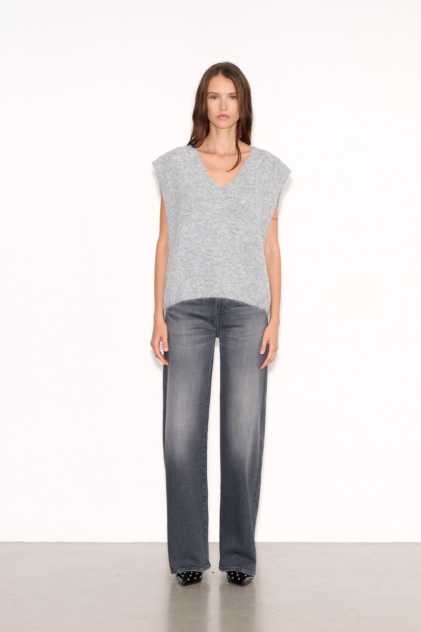 Pull ample PALLAVI GRIS CHINE - School Rag