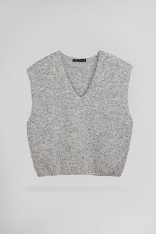 Achat Pull ample PALLAVI GRIS CHINE - School Rag