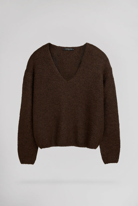 Achat Pull ample PALLAVIA CHOCO - School Rag