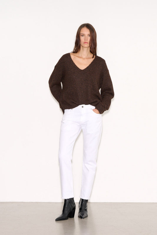 Achat Pull ample PALLAVIA CHOCO - School Rag