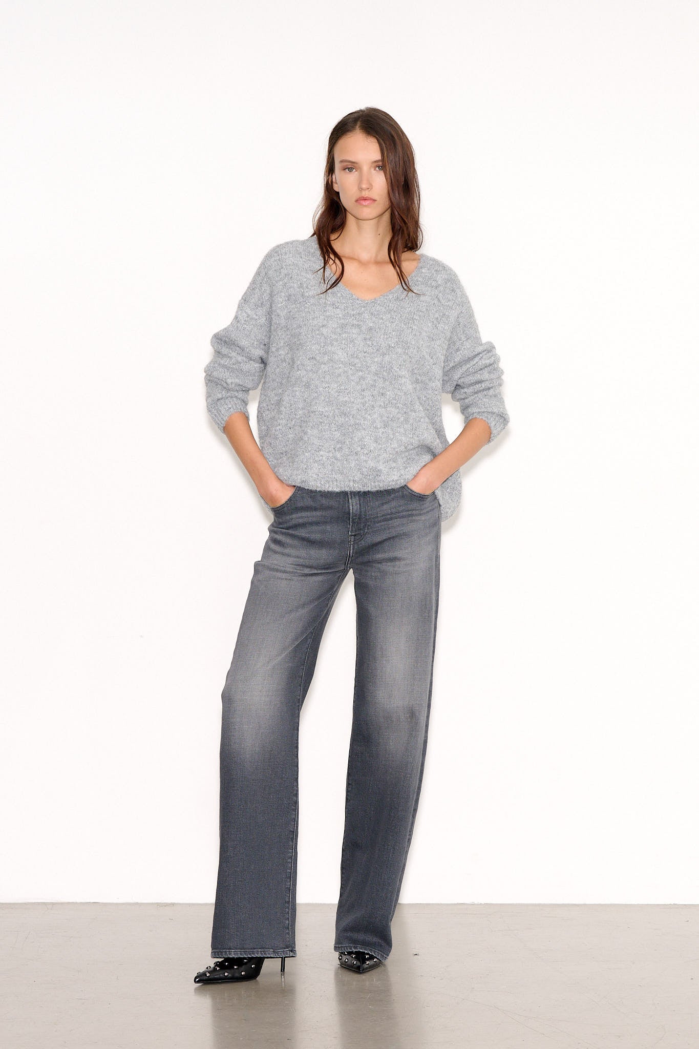 Pull ample PALLAVIA GRIS CHINE - School Rag