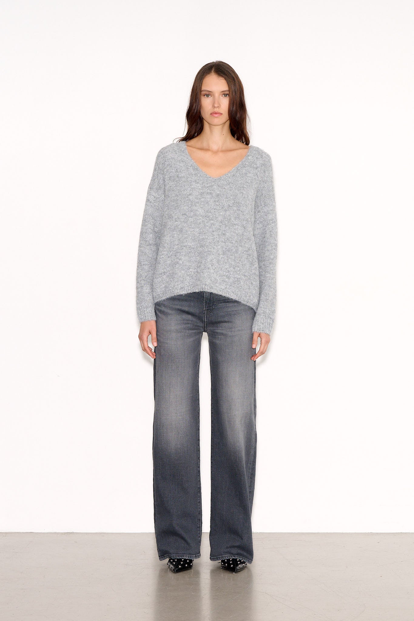 Pull ample PALLAVIA GRIS CHINE - School Rag