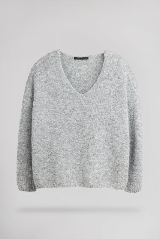 Achat Pull ample PALLAVIA GRIS CHINE - School Rag