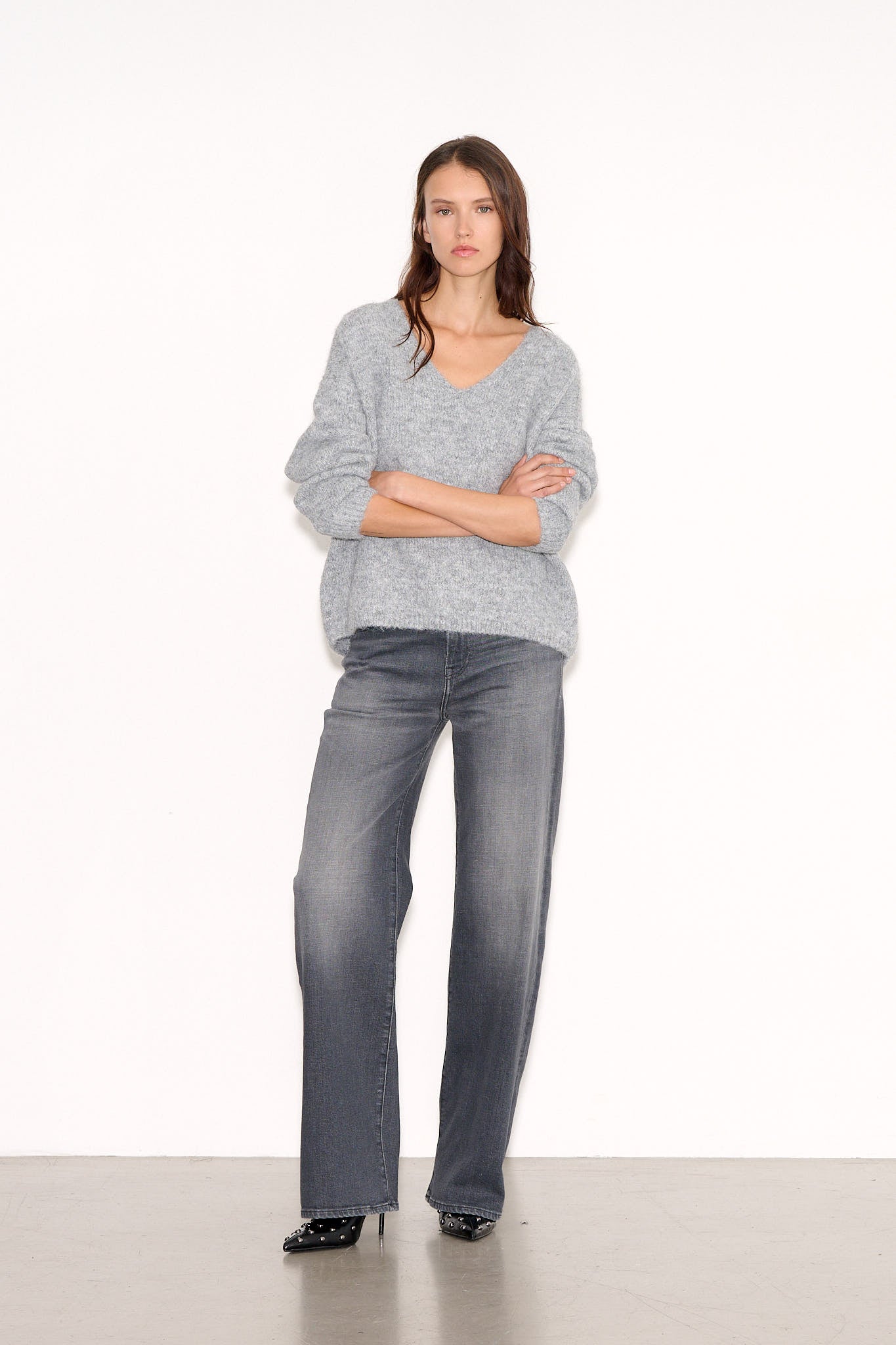Pull ample PALLAVIA GRIS CHINE - School Rag