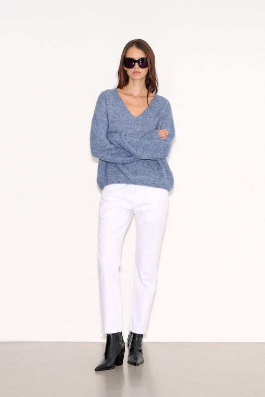 Achat Pull ample PALLAVIA MARINE CHINE - School Rag