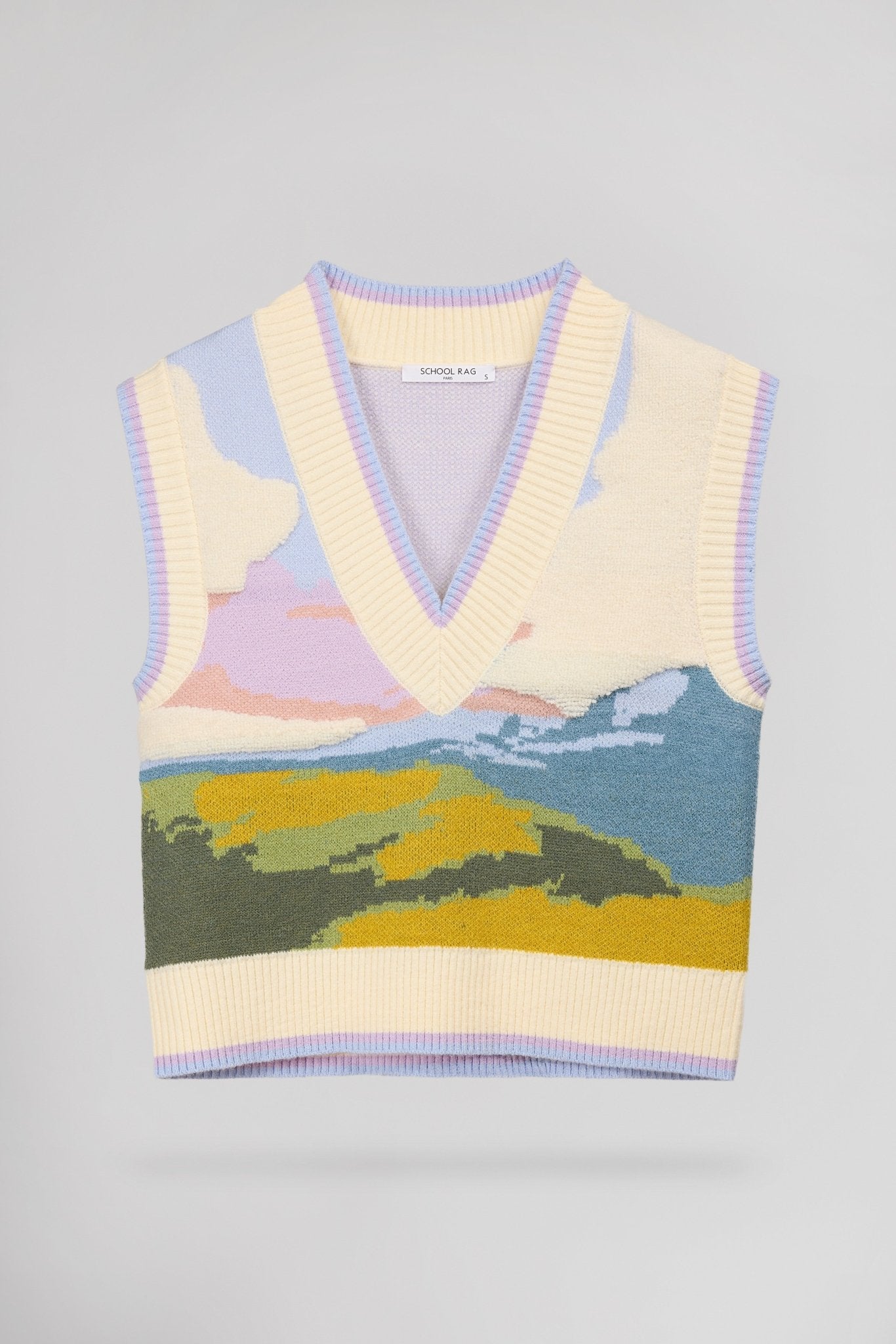 Pull confort PAT JACQUARD PAYSAGE - School Rag