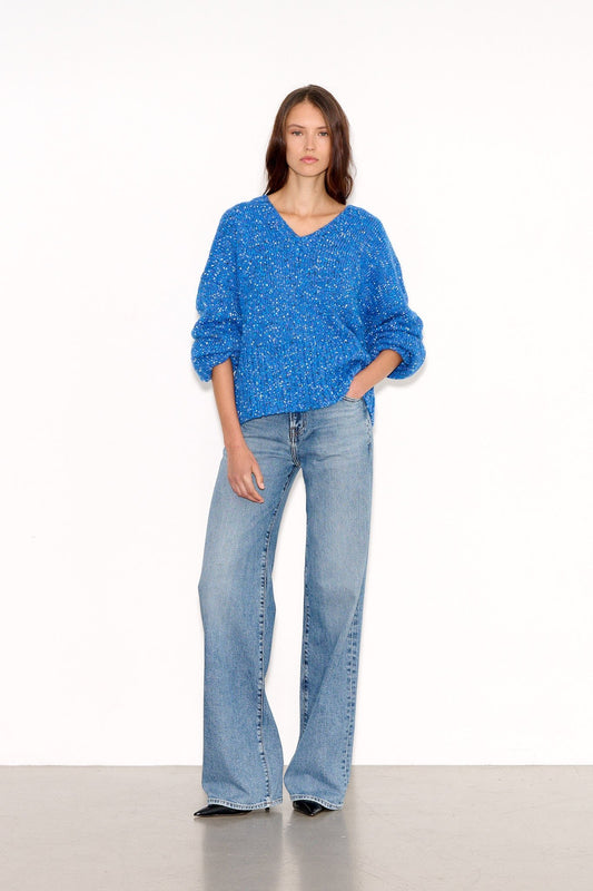 Achat Pull droit PALISSANDRE NEP NEPPY ELECTRIC BLUE - School Rag