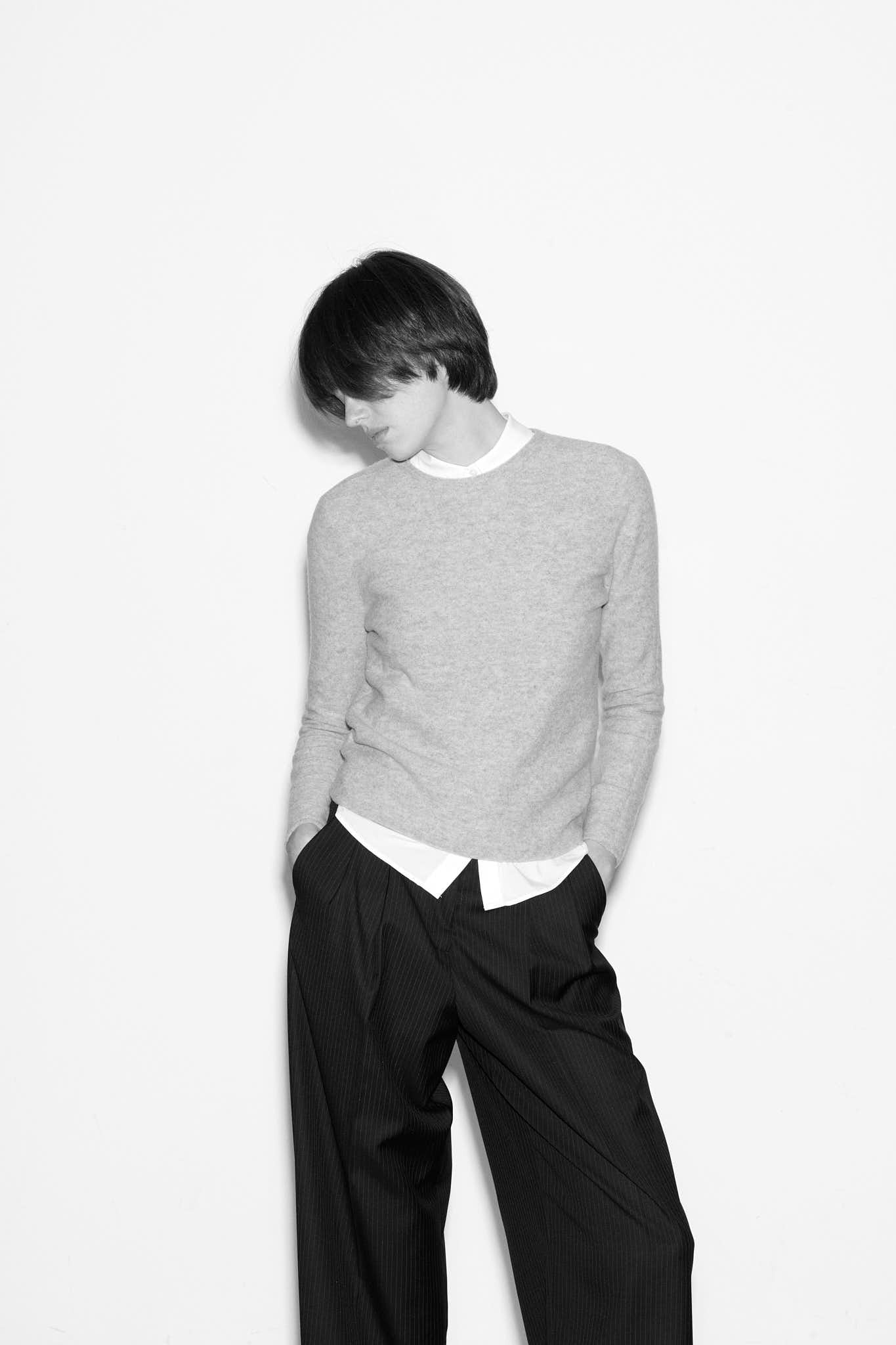 Pull en laine PARADISO GRIS CHINE - School Rag