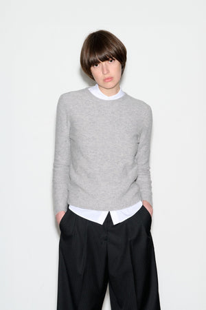 Pull en laine PARADISO GRIS CHINE - School Rag