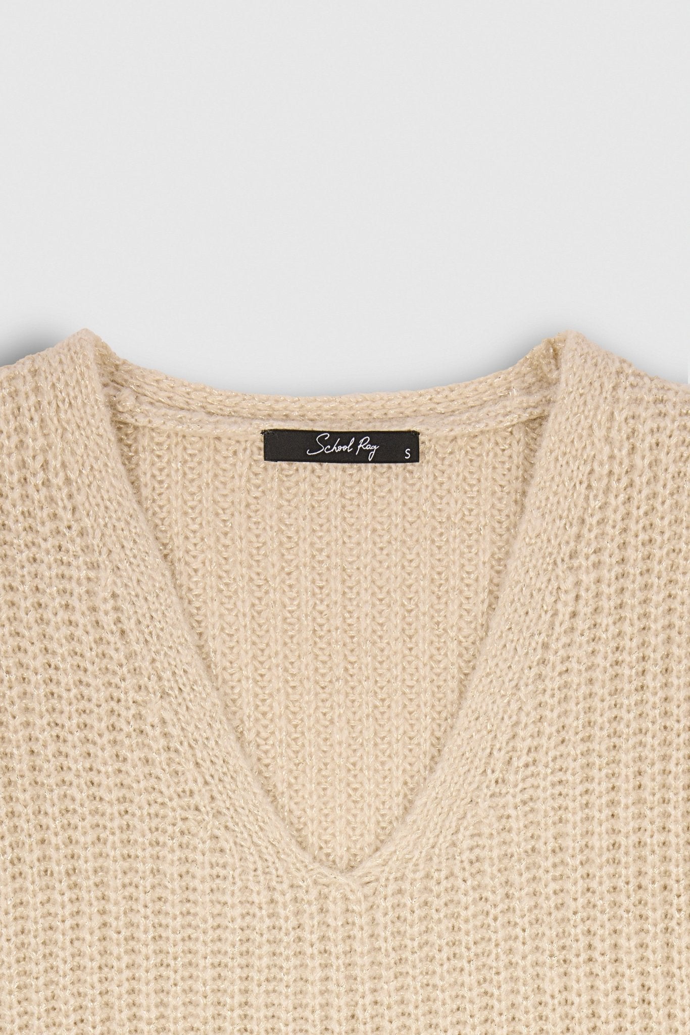 Pull oversize en maille lurex PACIFIC FULLSHY BEIGE FULLSHY - School Rag
