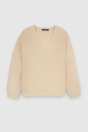 Pull oversize en maille lurex PACIFIC FULLSHY BEIGE FULLSHY - School Rag