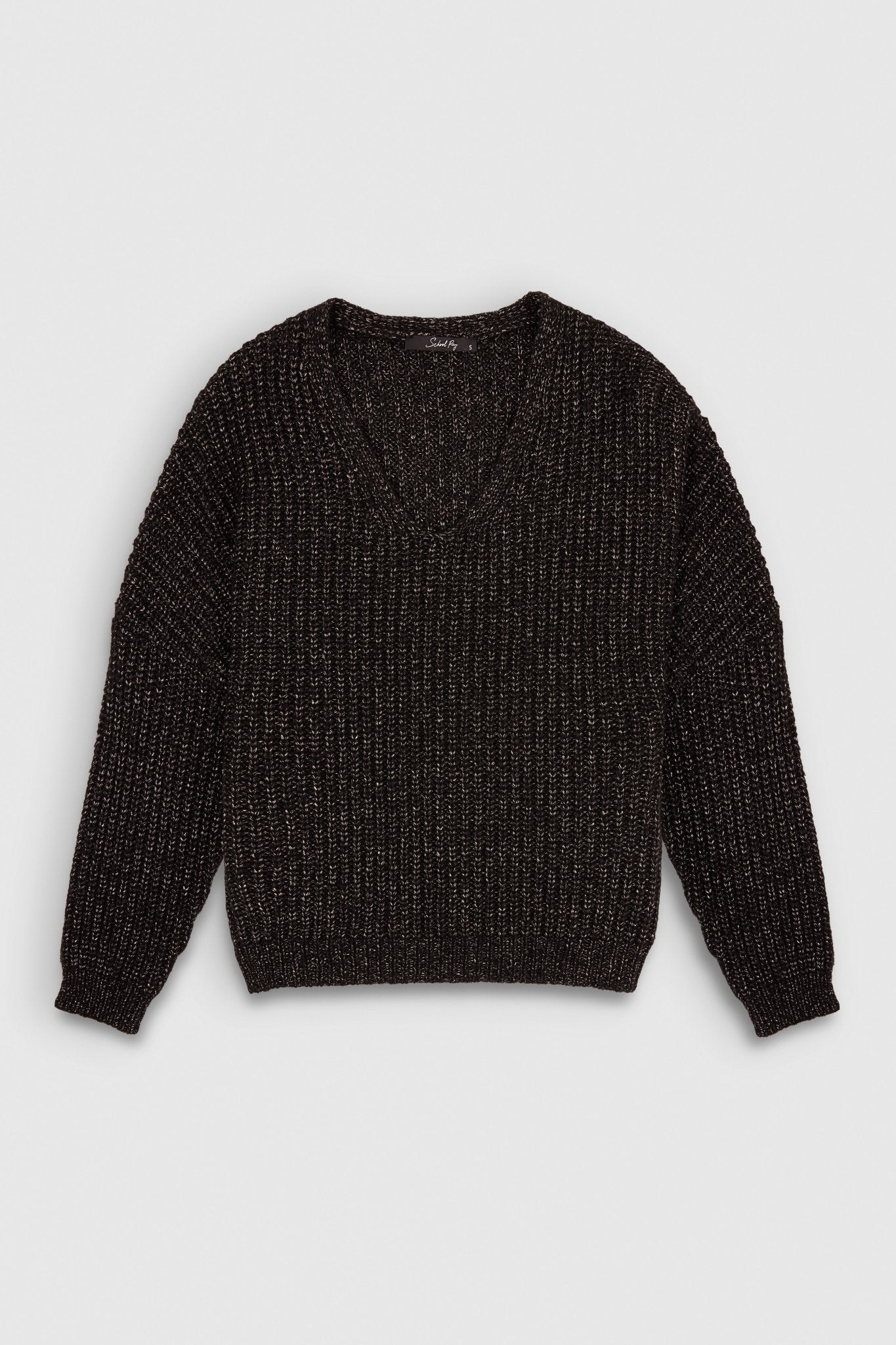 Pull oversize en maille lurex PACIFIC FULLSHY BLACK FULLSHY - School Rag