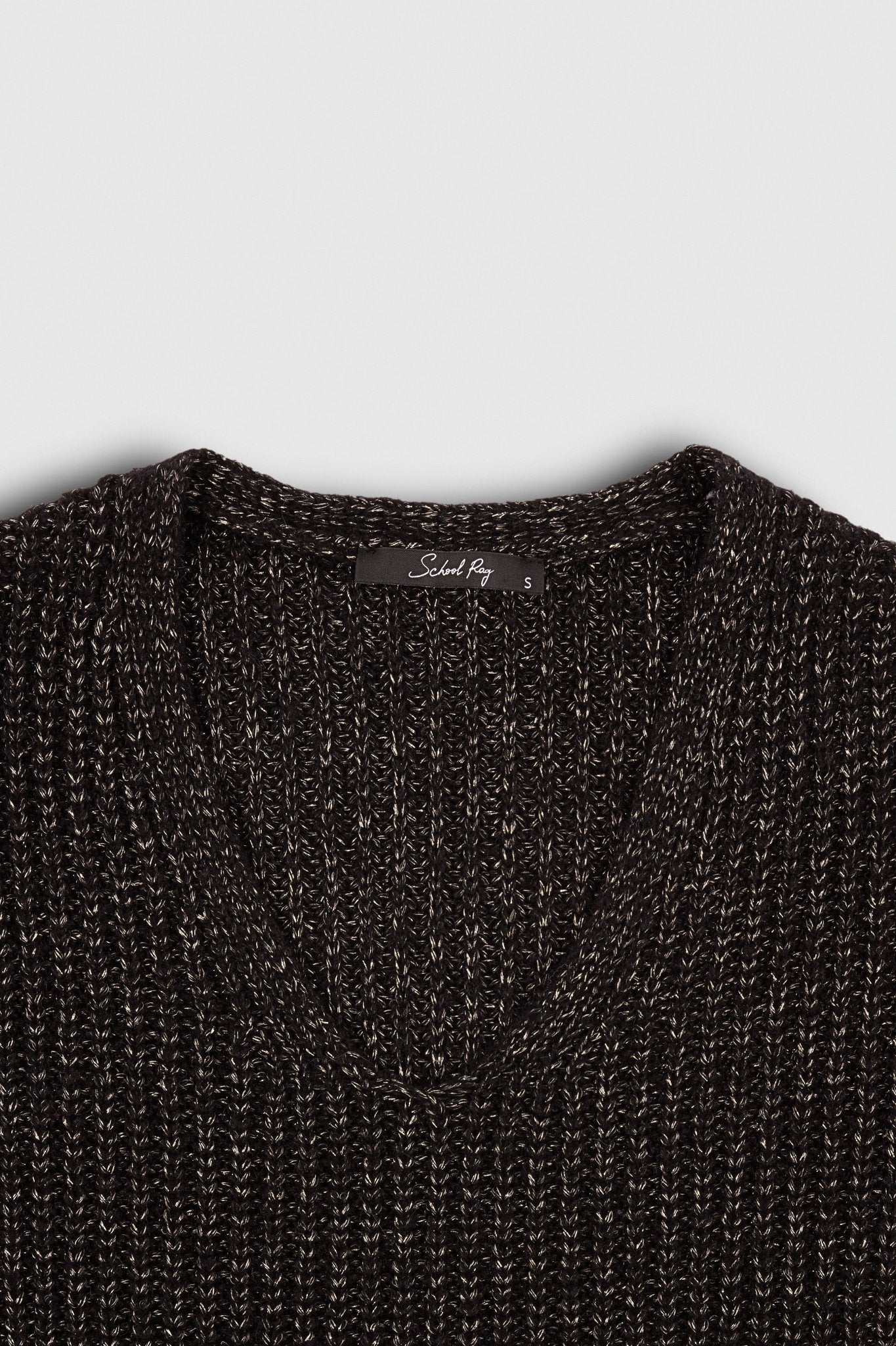 Pull oversize en maille lurex PACIFIC FULLSHY BLACK FULLSHY - School Rag