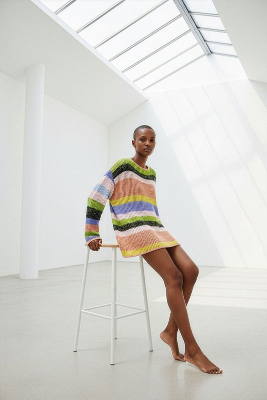 Achat Pull oversize P - RAINBOW - School Rag