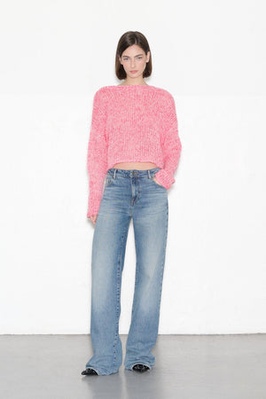 Pull PAINBOW COLOR PINK MELANGE - School Rag