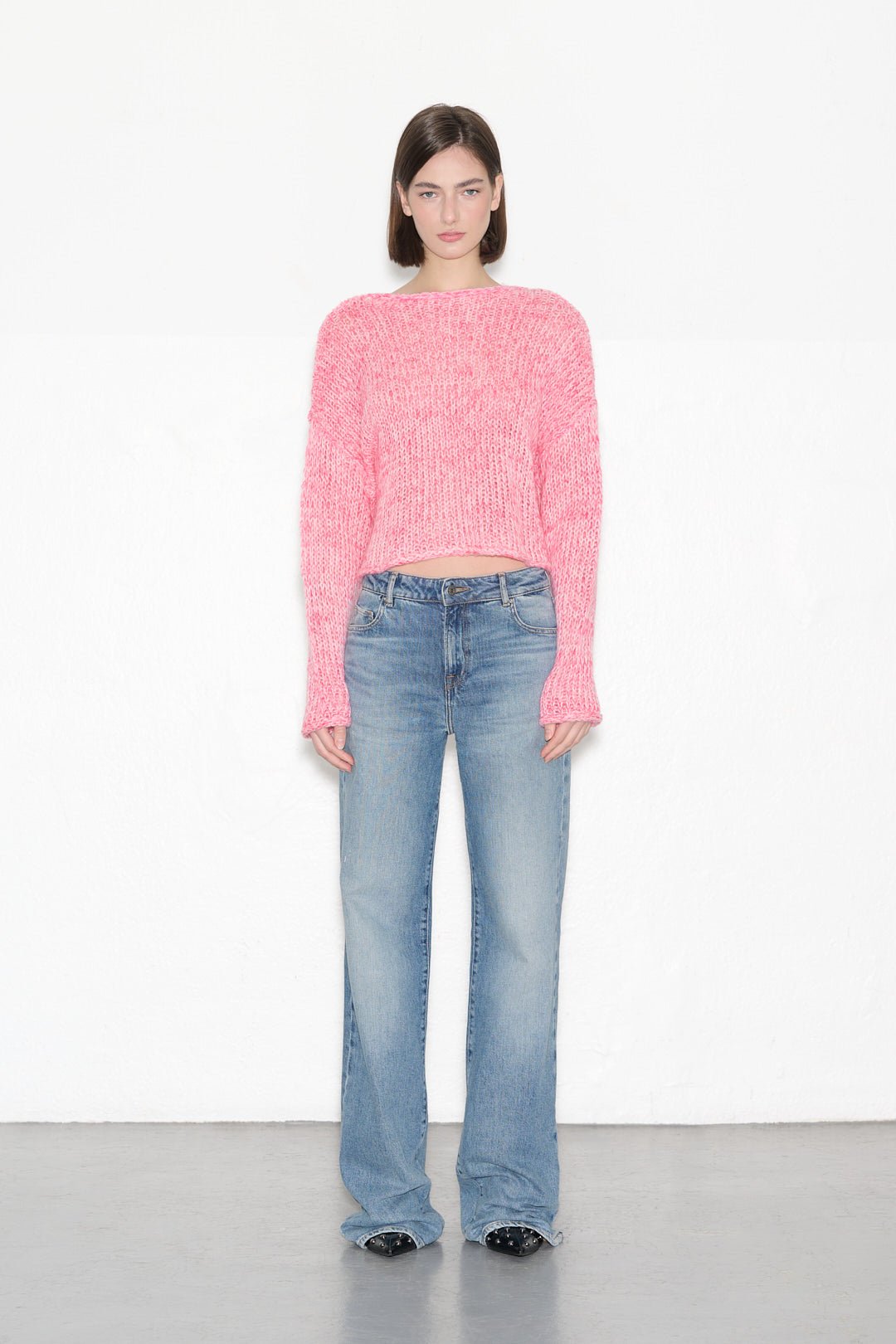 Pull PAINBOW COLOR PINK MELANGE - School Rag