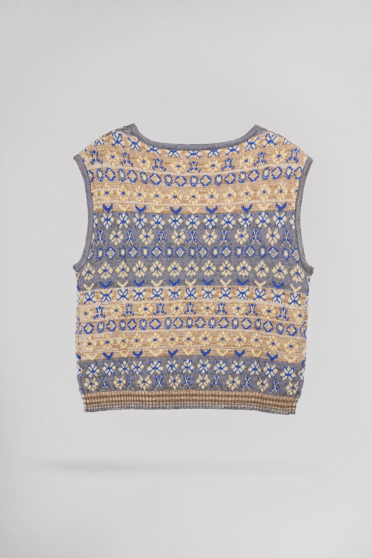 Pull sans manche jacquard PRESLEY - School Rag