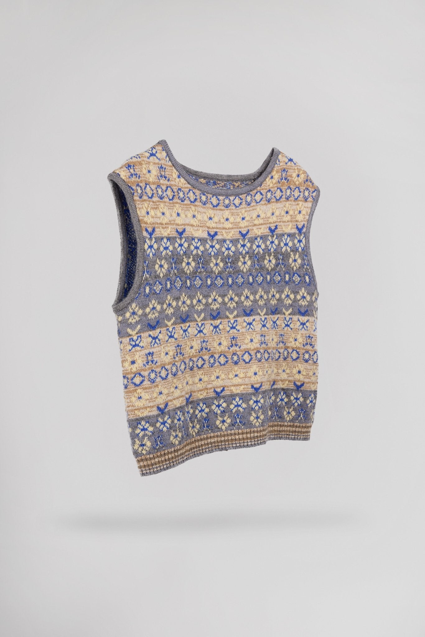 Pull sans manche jacquard PRESLEY - School Rag