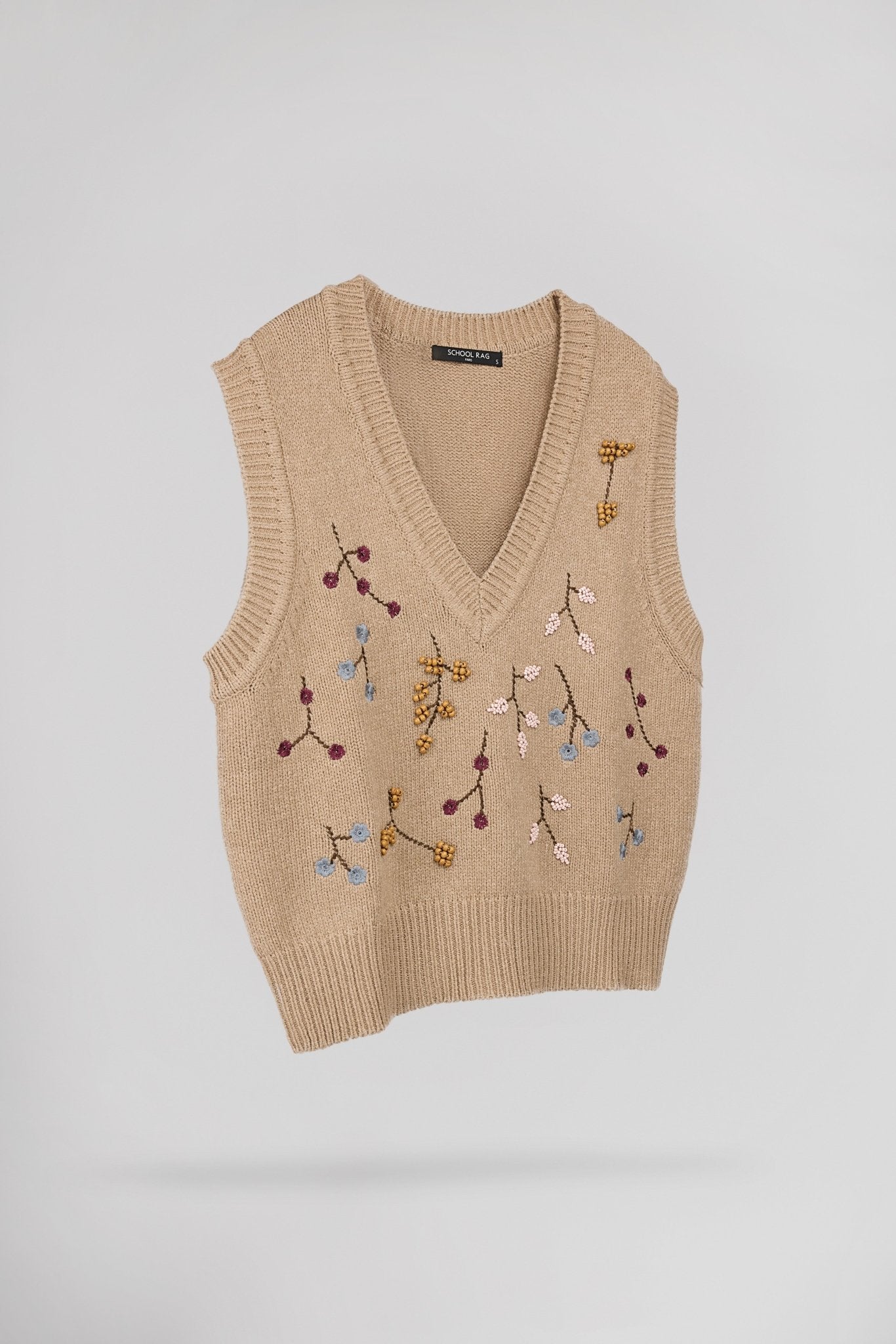 Pull sans manches fleuri PEESHOP WAPI - School Rag