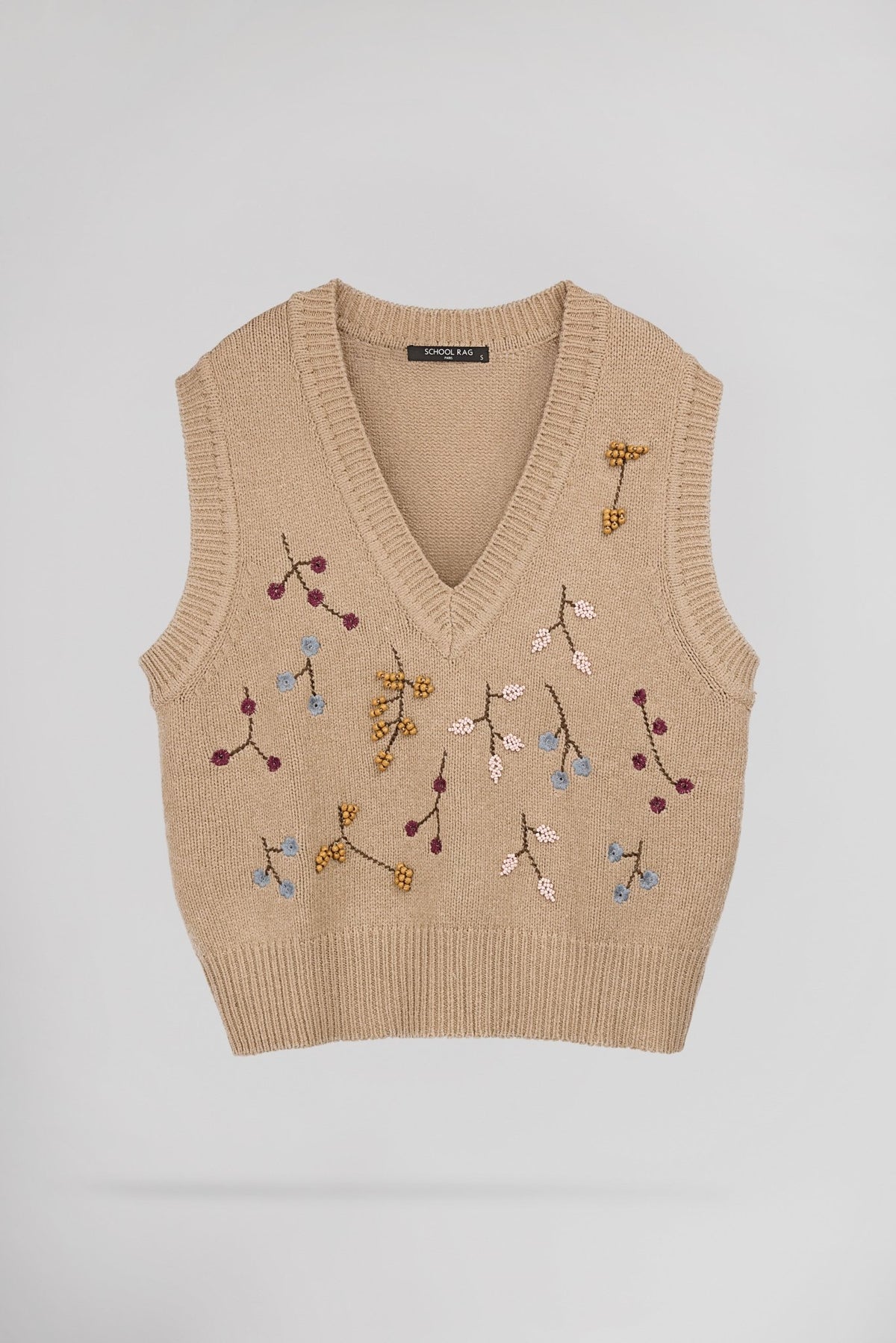 Pull sans manches fleuri PEESHOP WAPI - School Rag