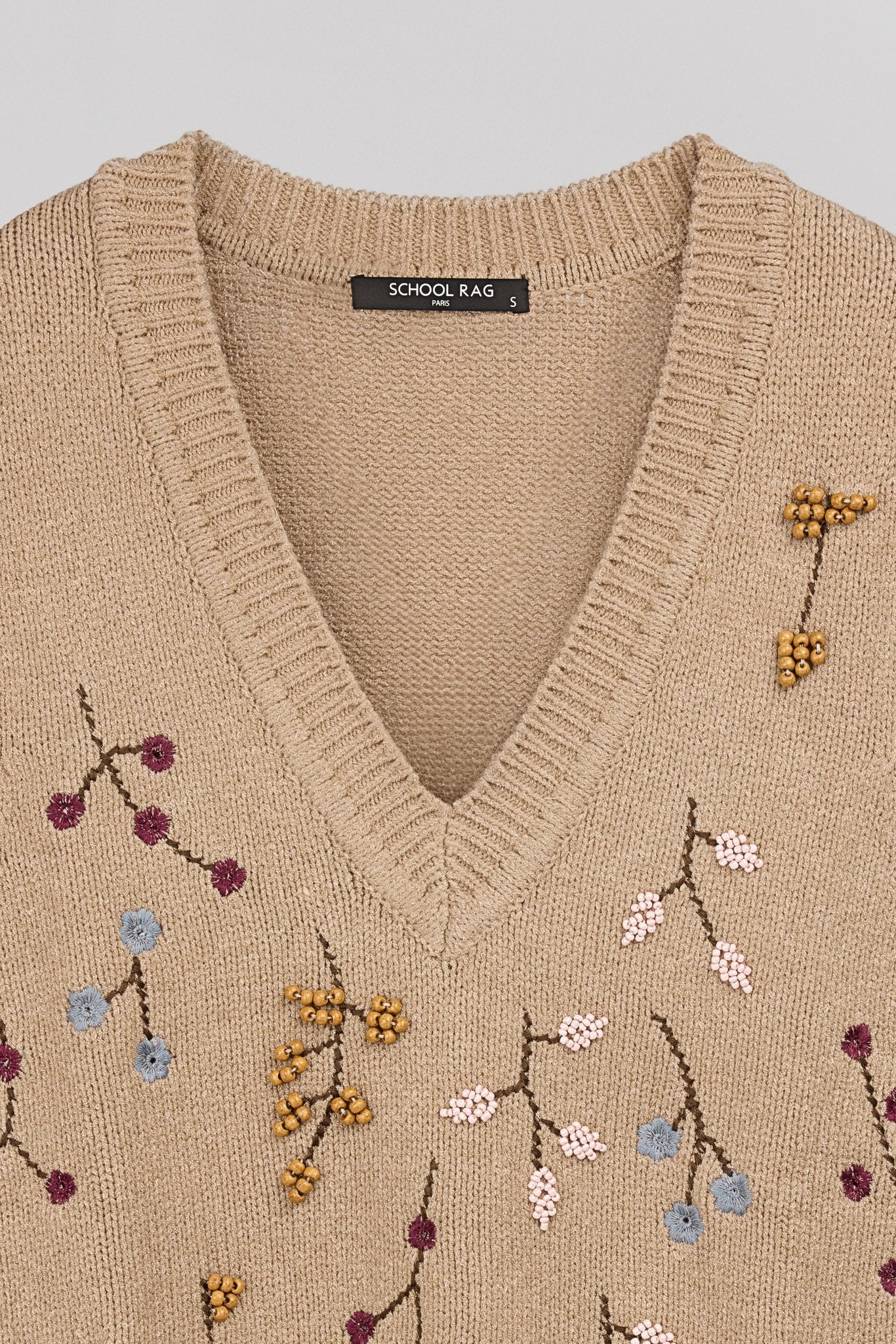 Pull sans manches fleuri PEESHOP WAPI - School Rag
