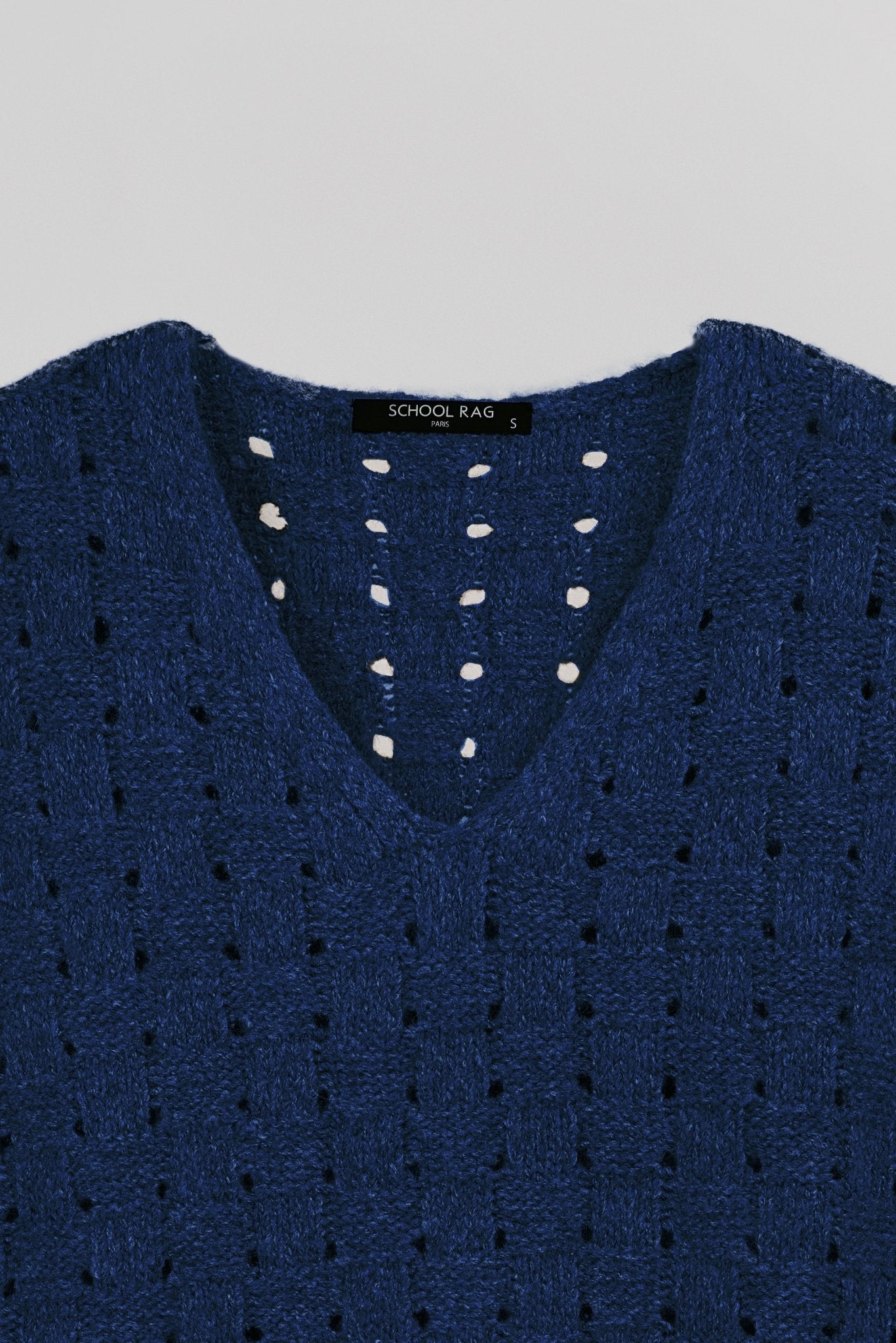 Pull tricotage ajouré PALLAVI SQUARE - School Rag