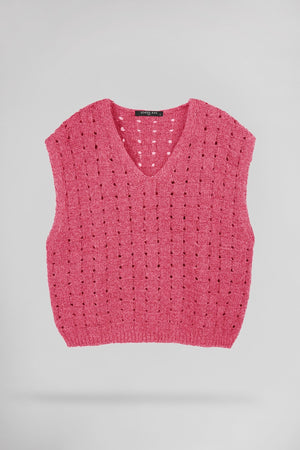 Pull tricotage ajouré PALLAVI SQUARE - School Rag