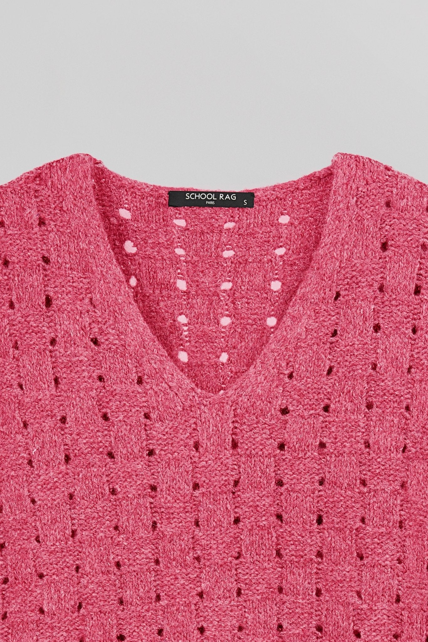 Pull tricotage ajouré PALLAVI SQUARE - School Rag