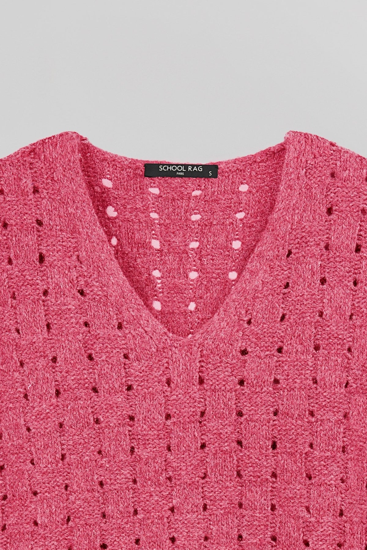 Pull tricotage ajouré PALLAVI SQUARE - School Rag