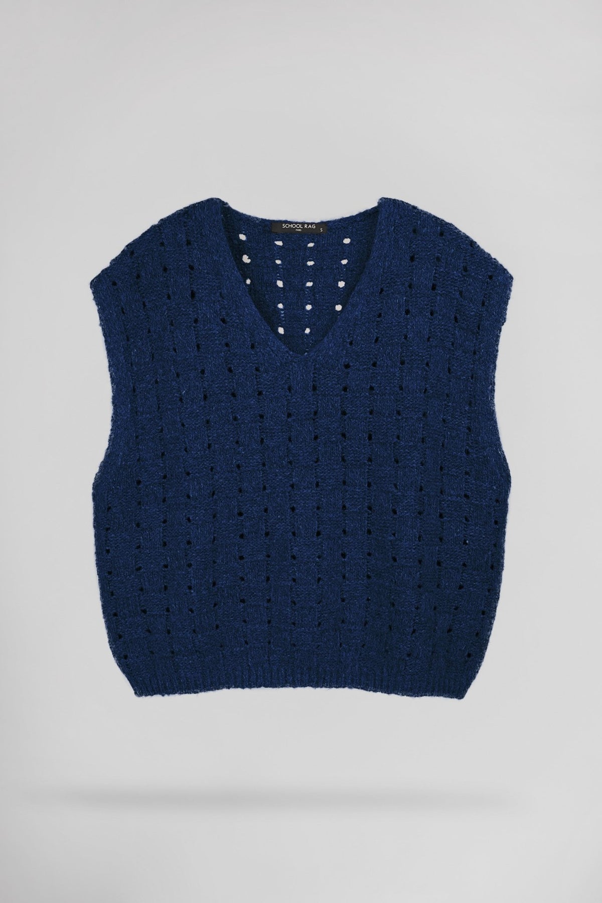 Pull tricotage ajouré PALLAVI SQUARE - School Rag
