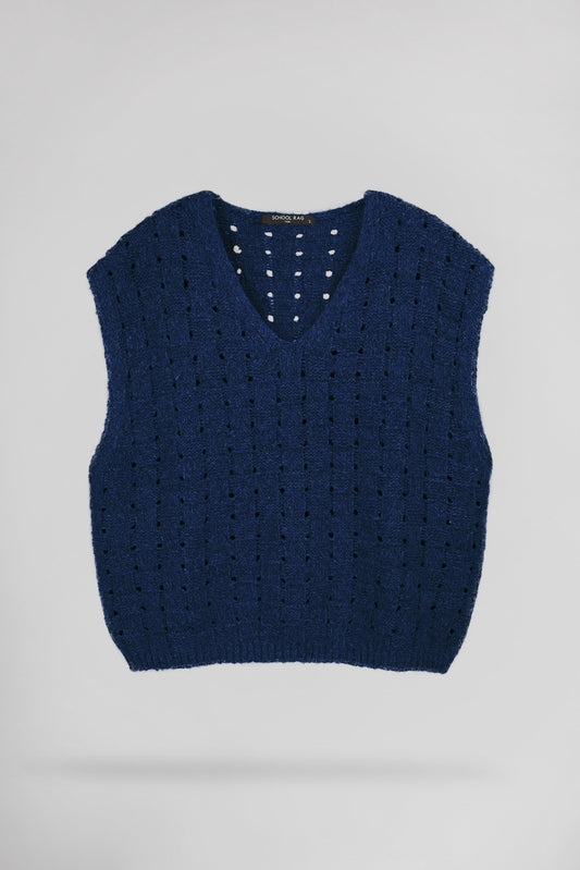 Achat Pull tricotage ajouré PALLAVI SQUARE - School Rag