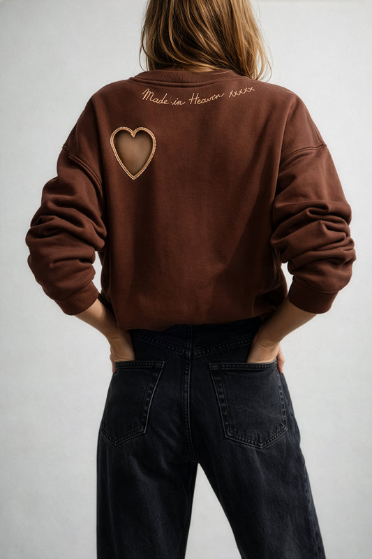 Achat Sweat brodé dos HEART - School Rag