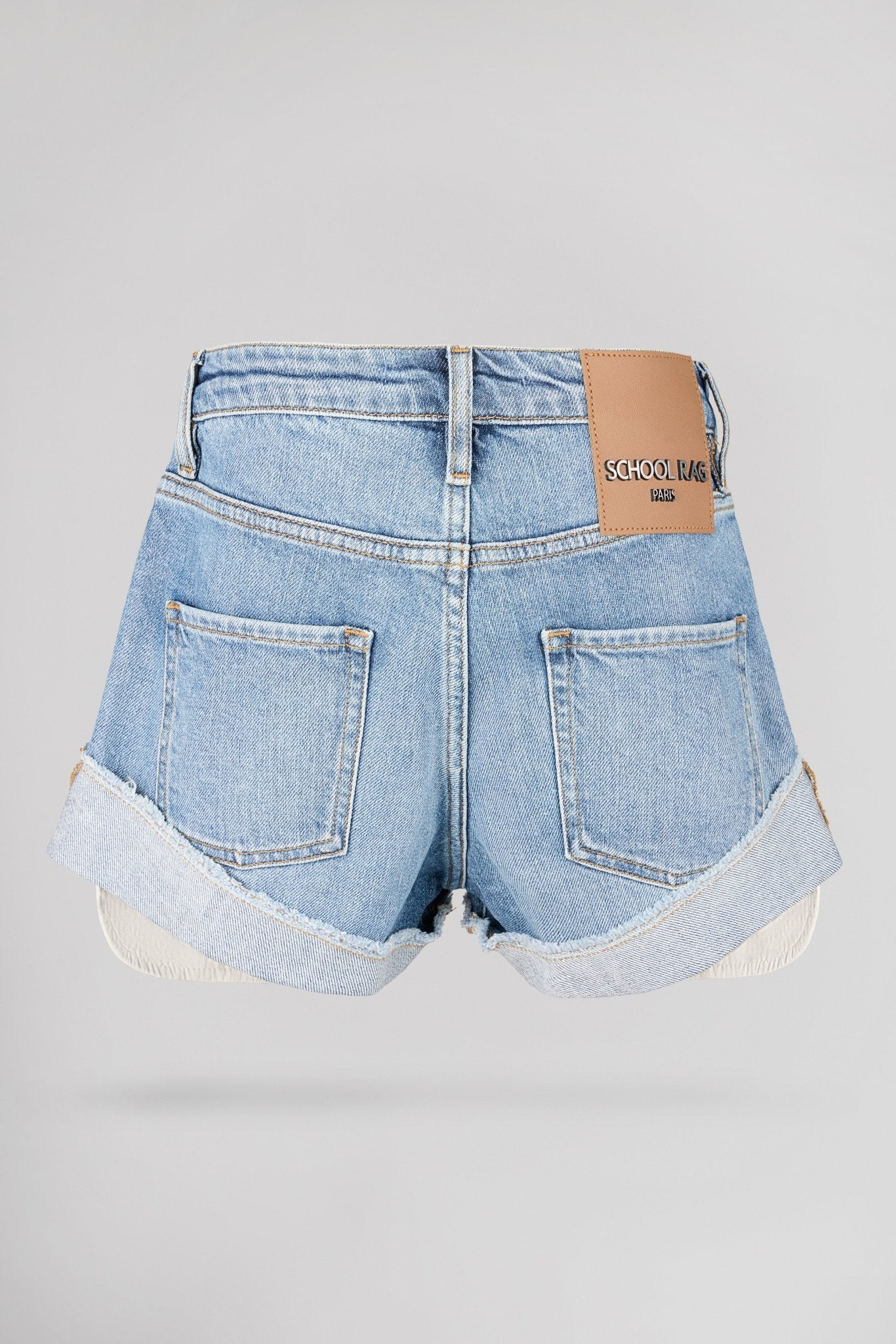 Short en jean SHORT RAG POCKE VINTAGE/INDIGO - School Rag