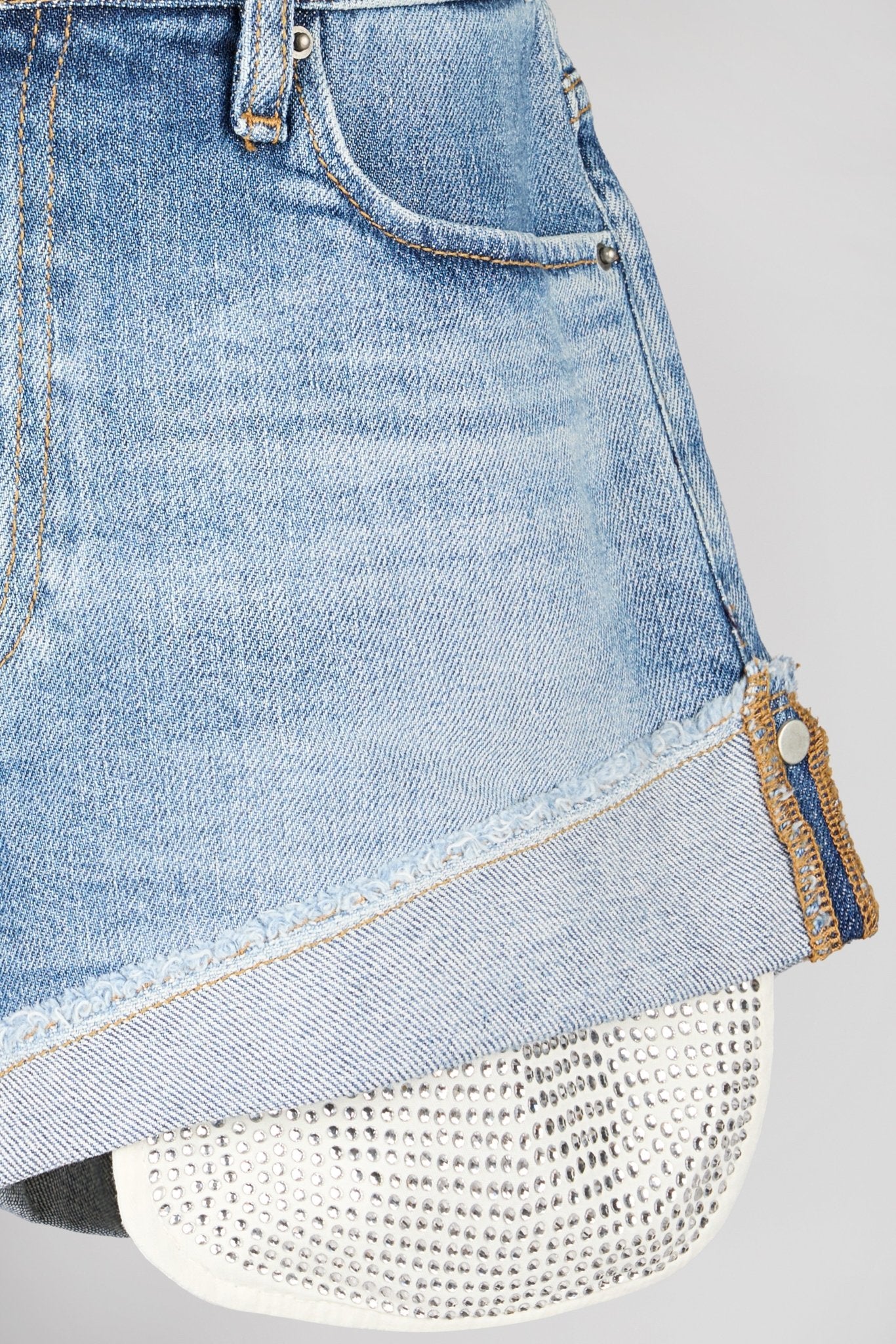 Short en jean SHORT RAG POCKE VINTAGE/INDIGO - School Rag