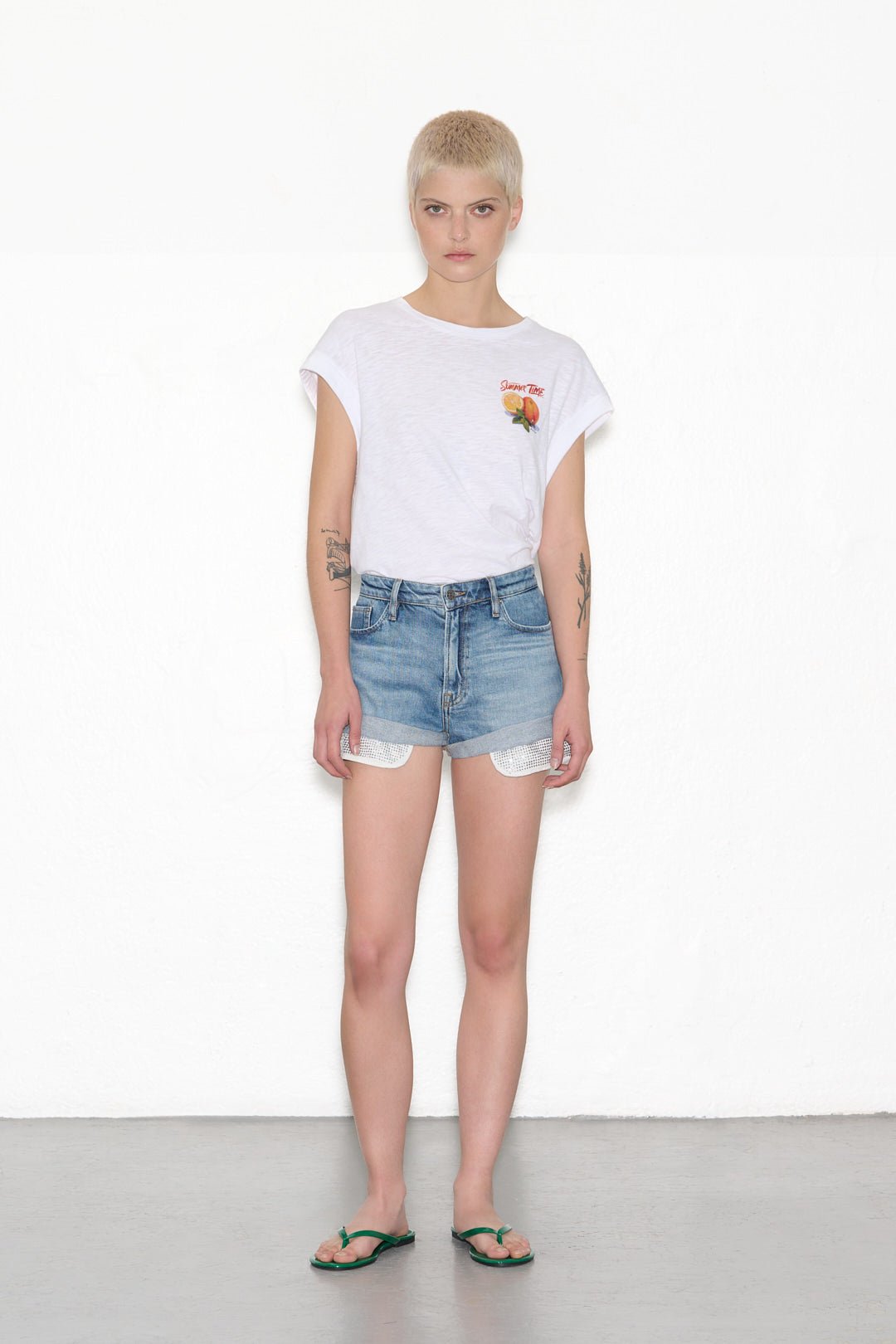 Short en jean SHORT RAG POCKE VINTAGE/INDIGO - School Rag