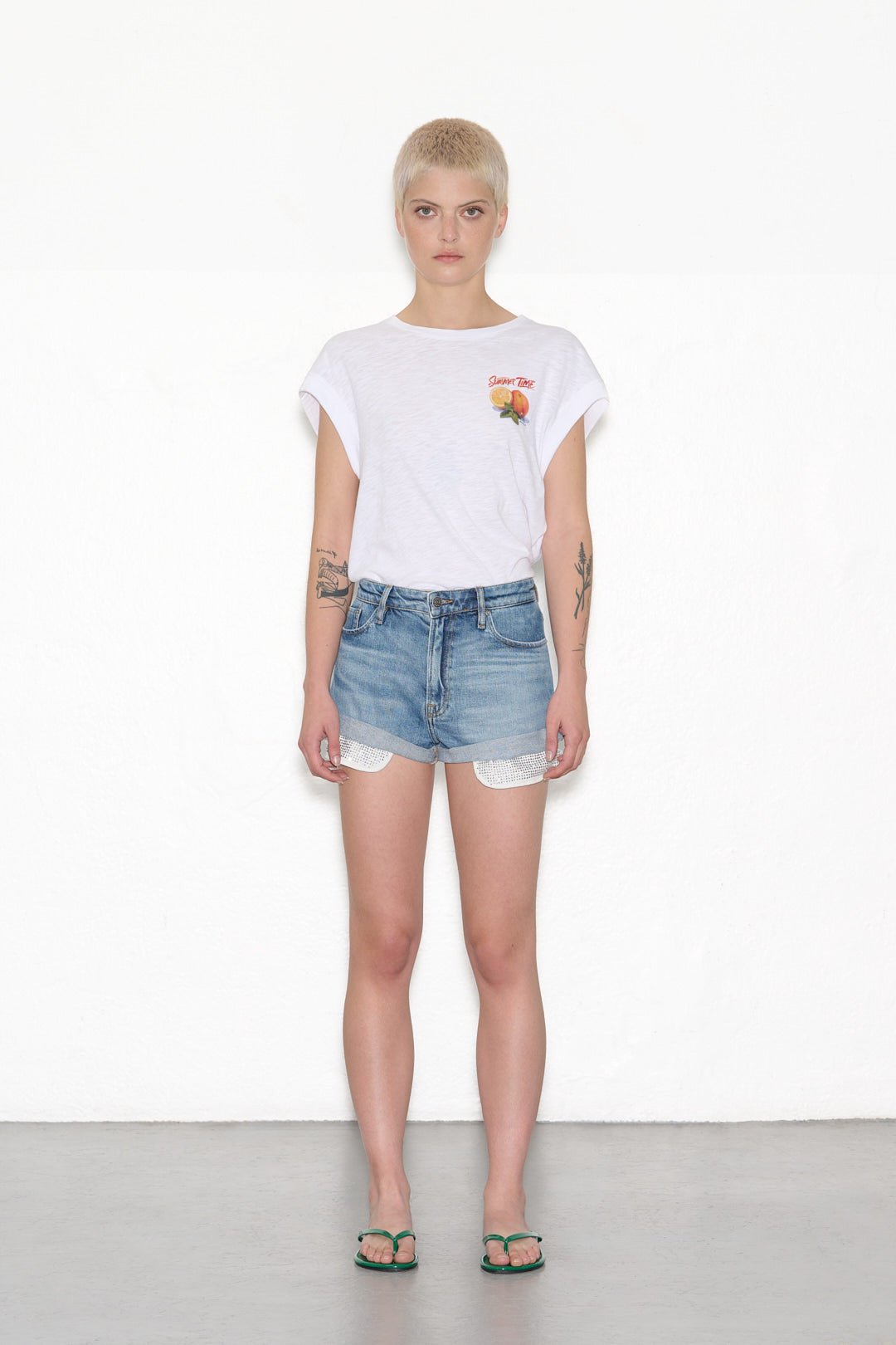 Short en jean SHORT RAG POCKE VINTAGE/INDIGO - School Rag