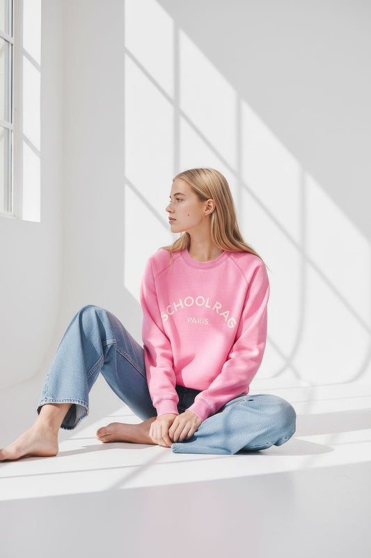 Achat Sweat droit ample S - DREAMS PINK BLOSSOM - School Rag