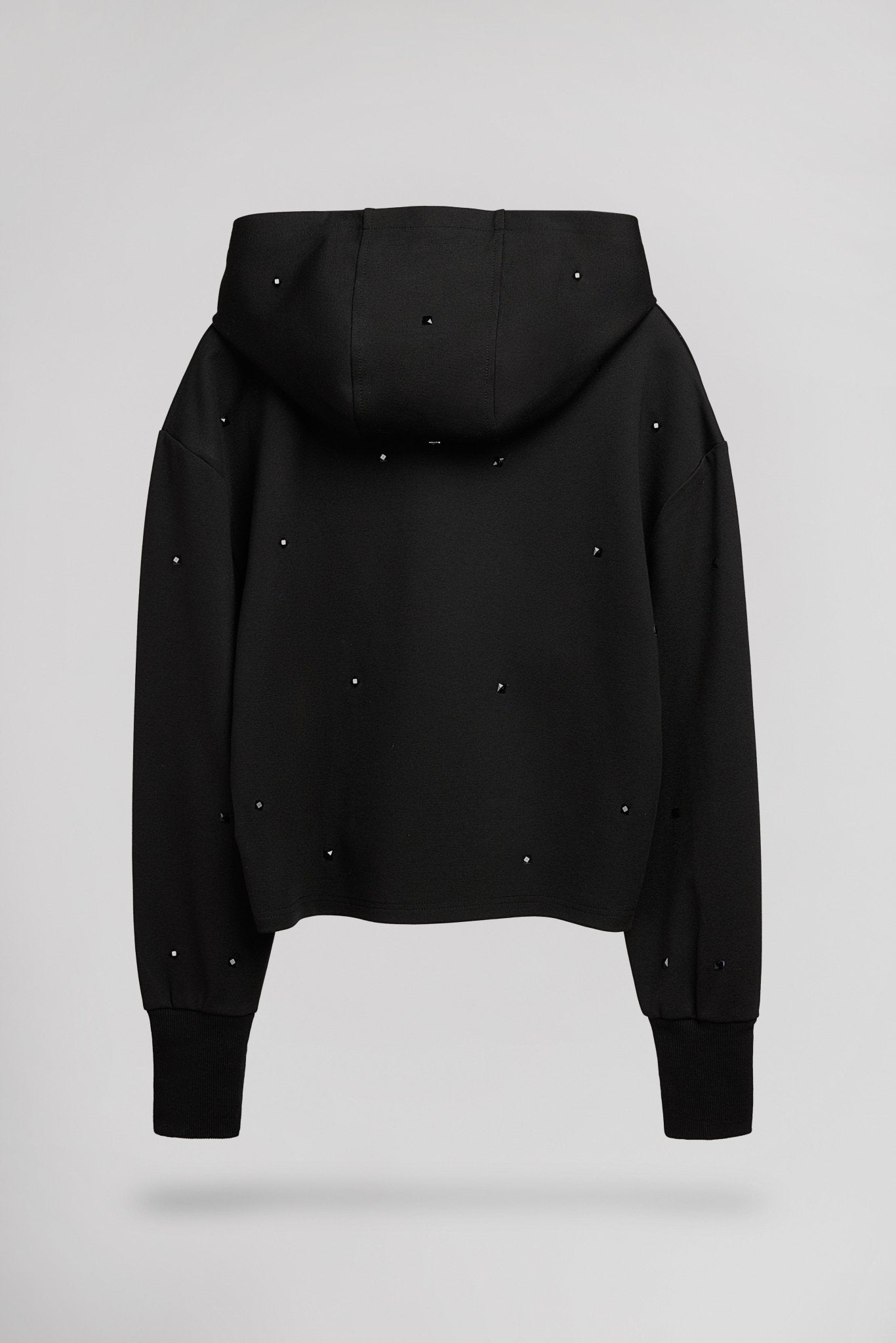 Sweat large à capuche perles strass SULLY GRAHAM NOIR - School Rag