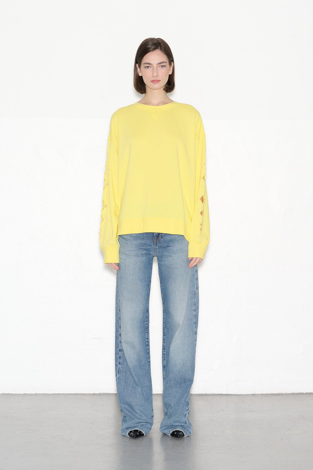 Sweat SAHARA JAUNE PALE - School Rag