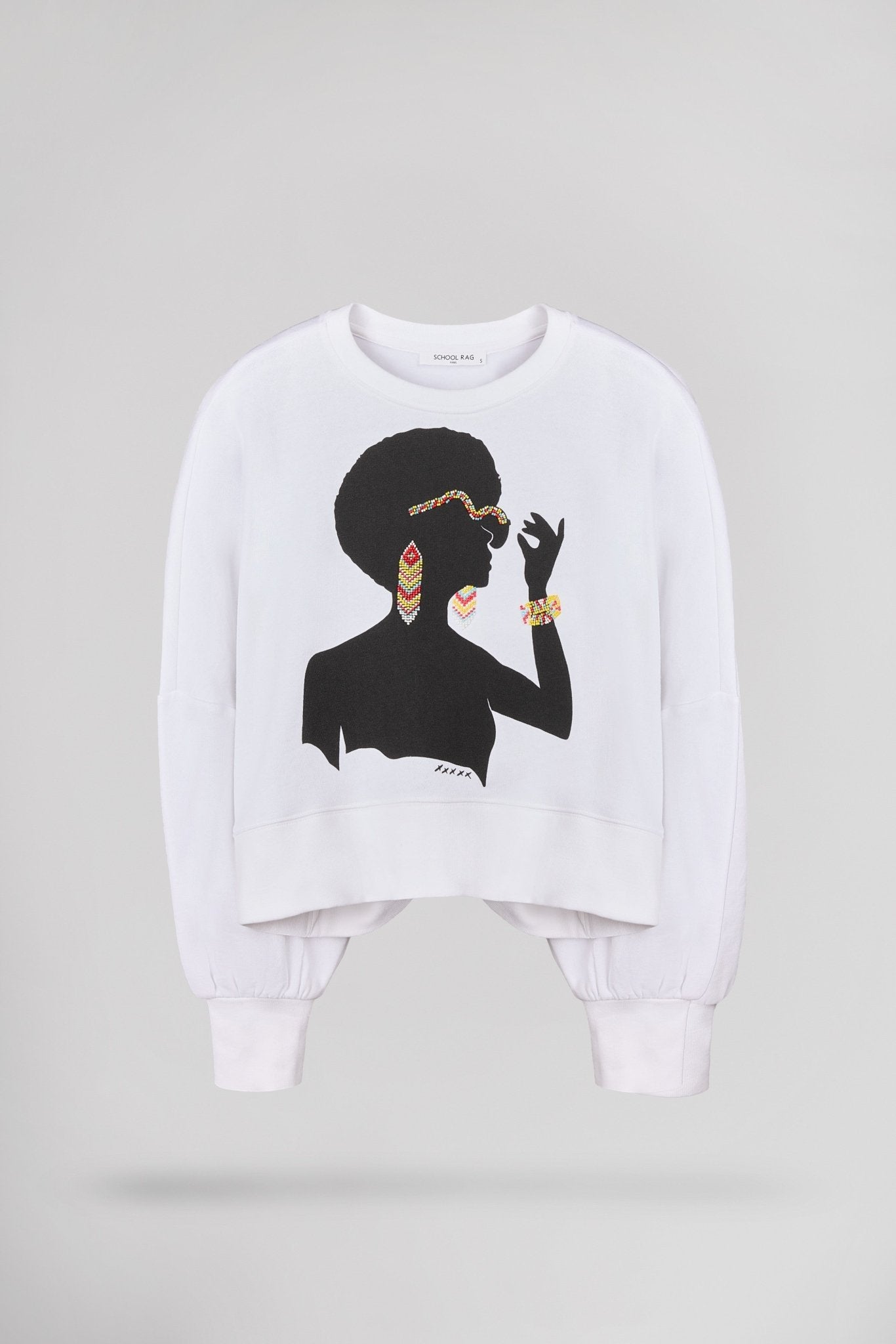 Sweat SAURIA BIJOUX BLANC - School Rag