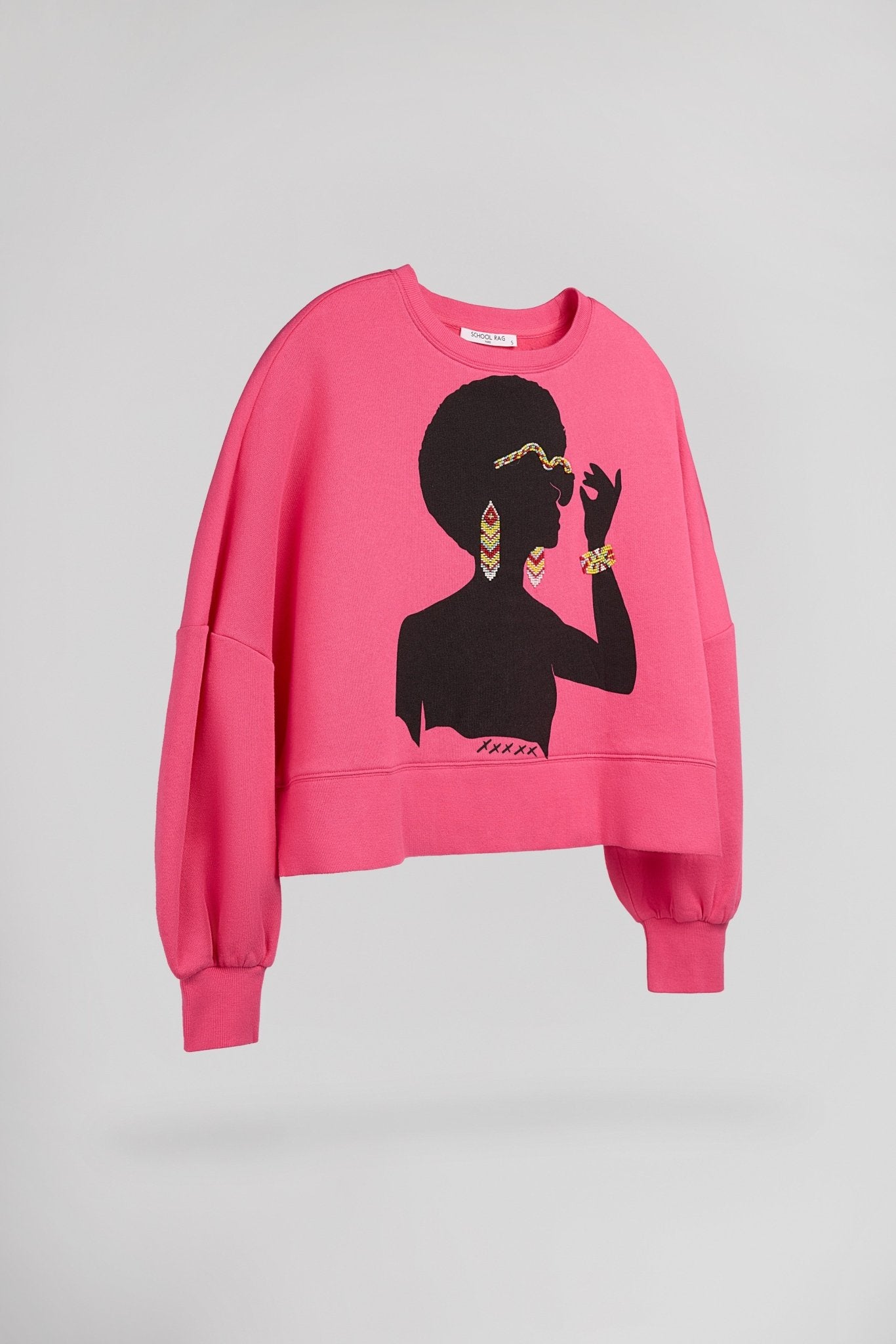 Sweat SAURIA BIJOUX HOT PINK - School Rag
