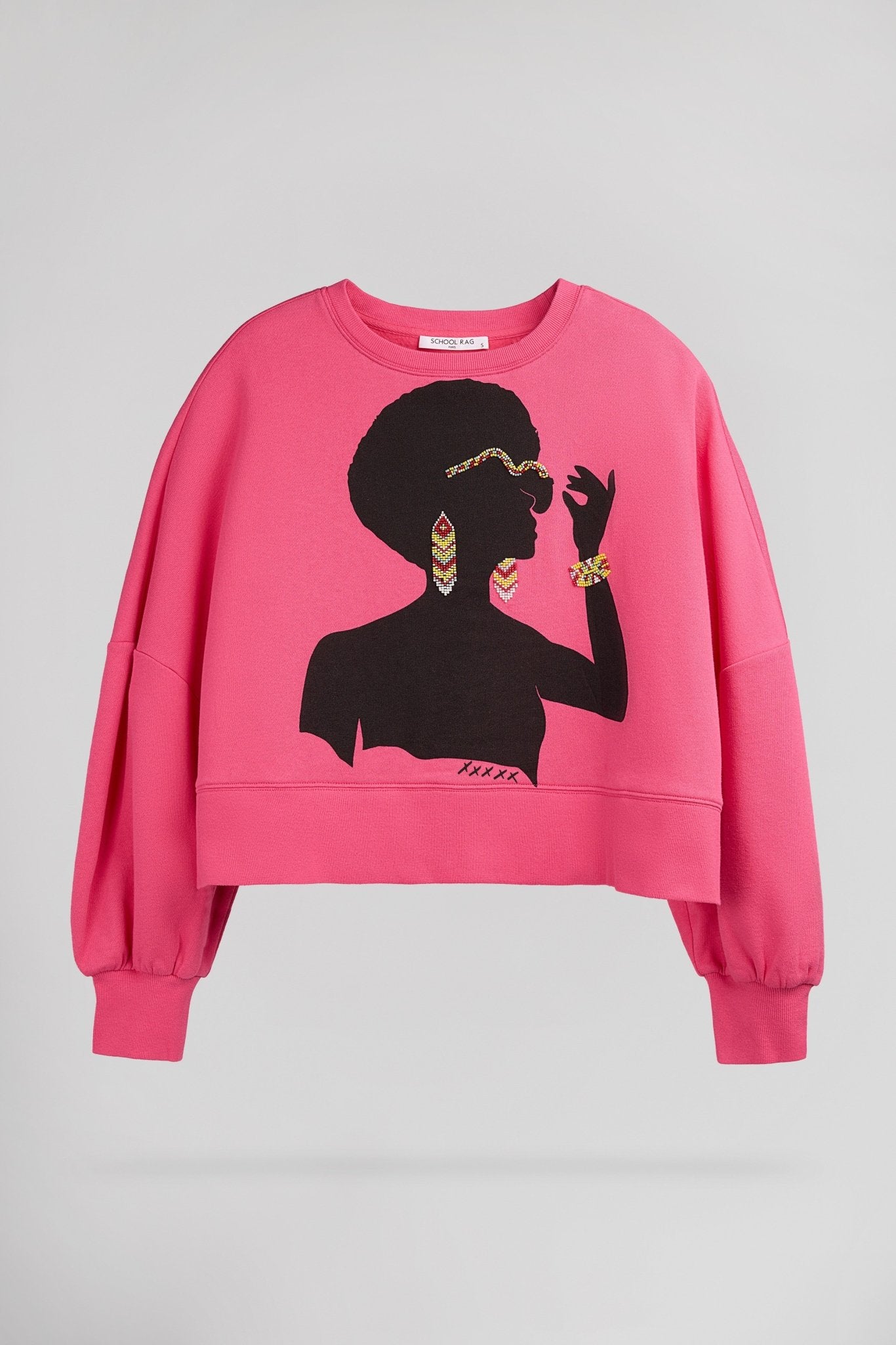 Sweat SAURIA BIJOUX HOT PINK - School Rag