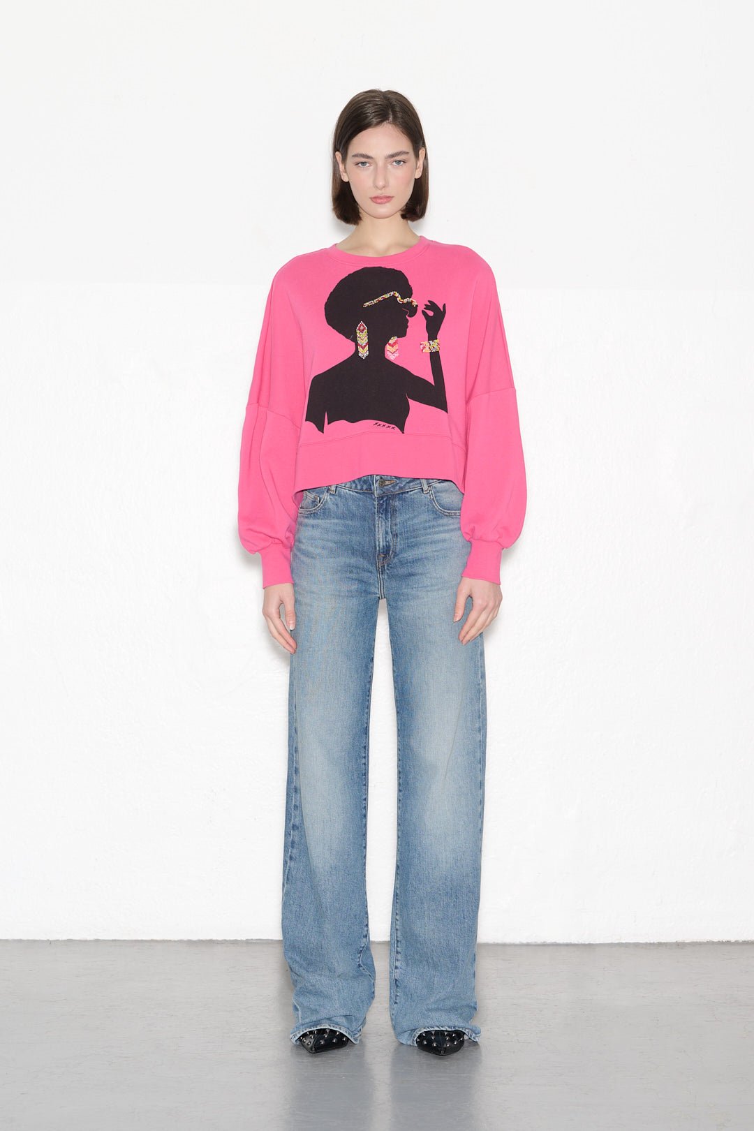 Sweat SAURIA BIJOUX HOT PINK - School Rag