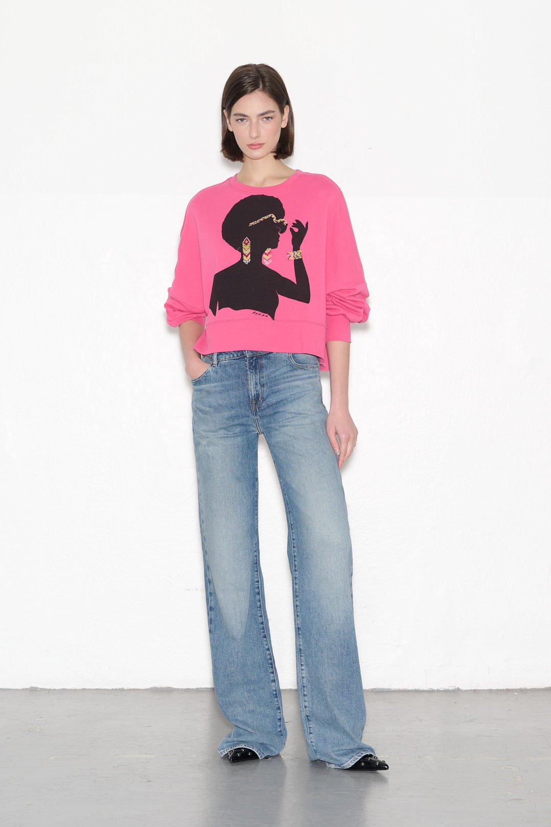 Sweat SAURIA BIJOUX HOT PINK - School Rag