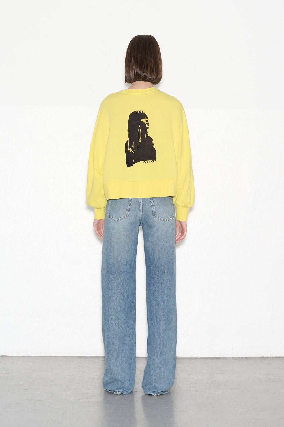 Sweat SAURIA JANE JAUNE PALE - School Rag